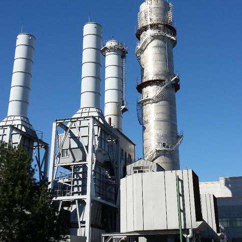 Exhaust gas treatment system has high energy consumption